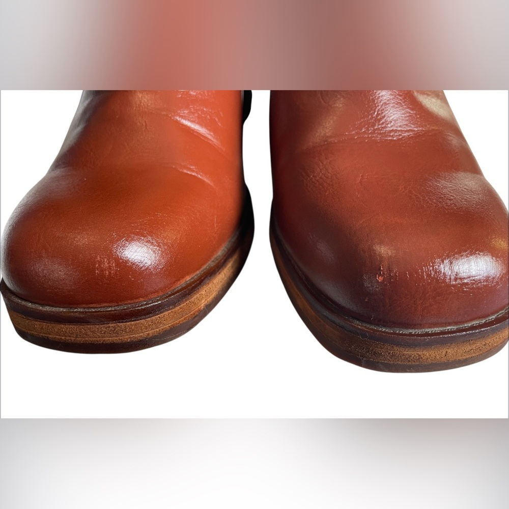 KORKS Kork Ease Tea Ankle Boots Bootie Tan Leather Womens US 11 - Picture 7 of 9